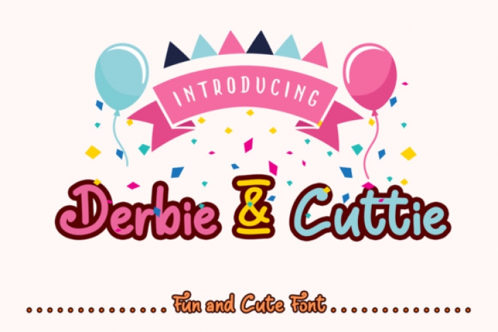 Derbie & Cuttie font preview