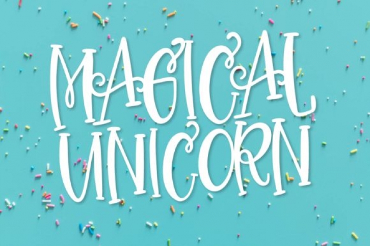 Magical Unicorn Duo font preview