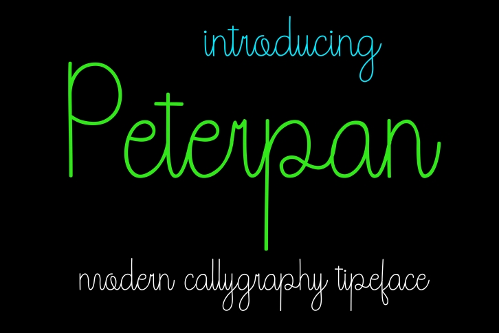 Peterpan font preview