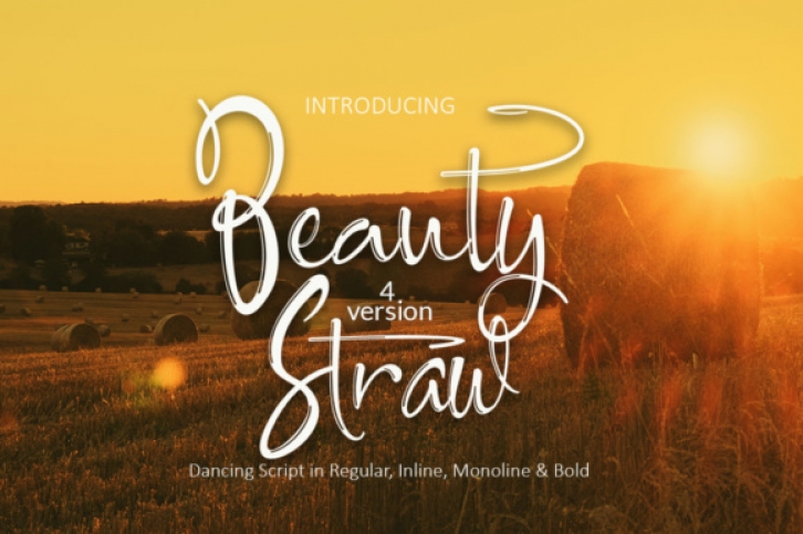 Beauty Straw font preview