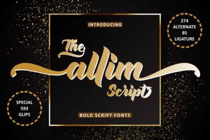 Allim font preview