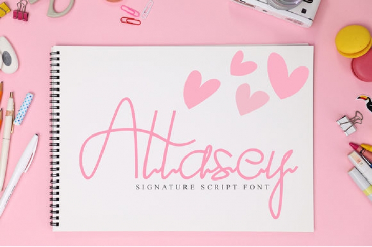 Attasey Signature Font font preview