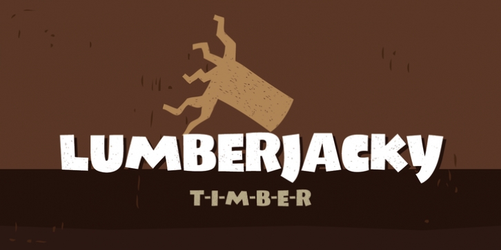 Lumberjacky font preview