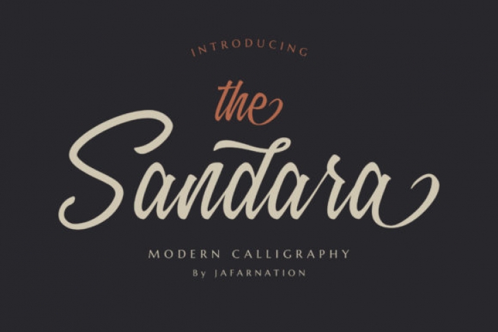Sandara Script font preview