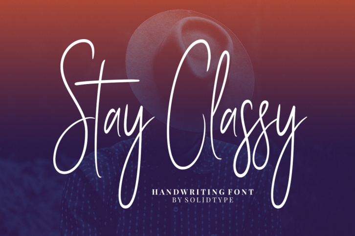 Stay Classy font preview