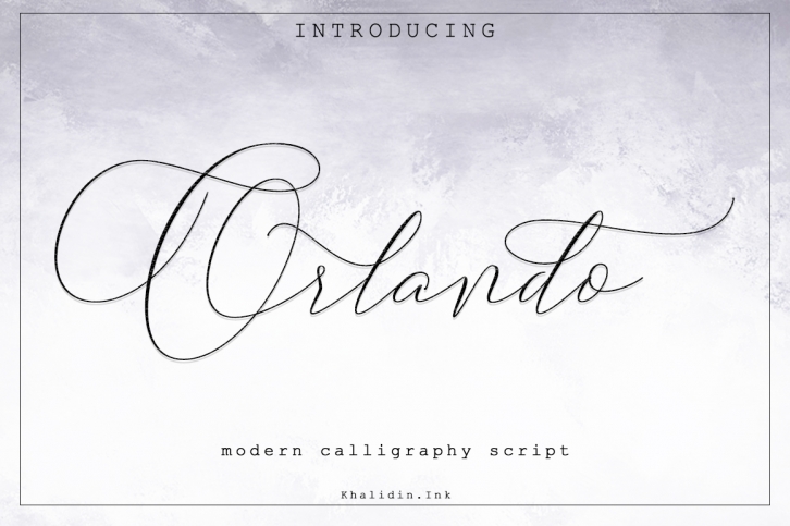 Orlando font preview