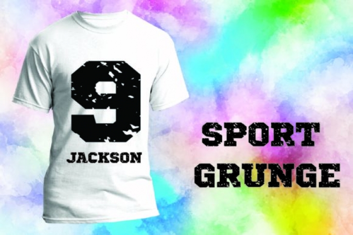 Sport Grunge font preview