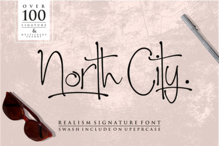 North City font preview