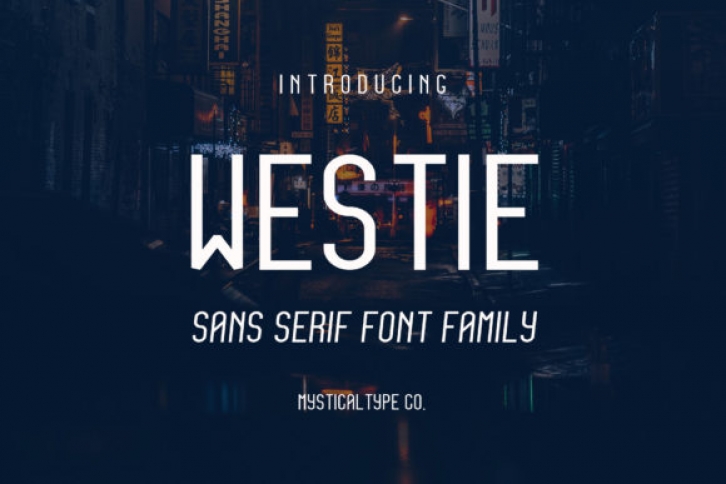 Westie font preview