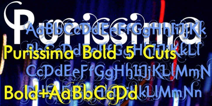 Purissima Bold font preview