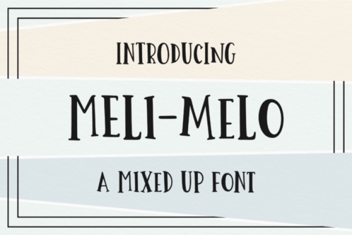 Meli Melo font preview