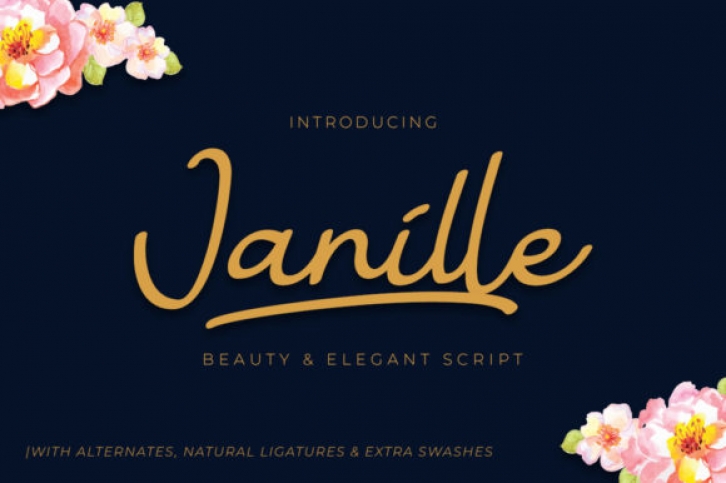 Janille font preview