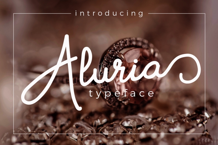 Aluria font preview