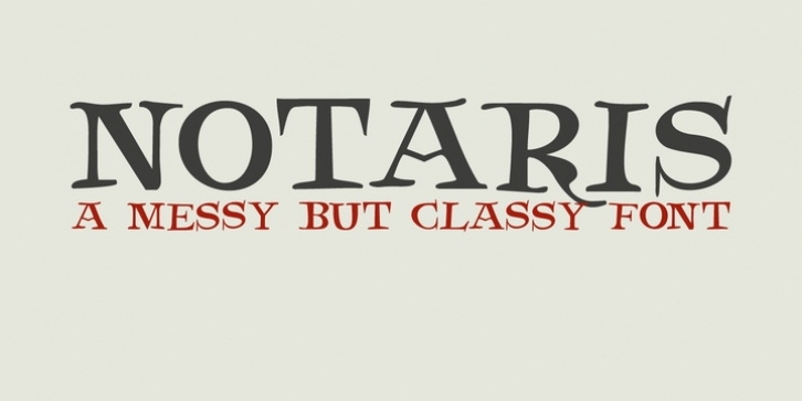 Notaris font preview