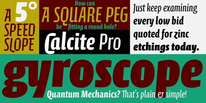 Calcite font preview
