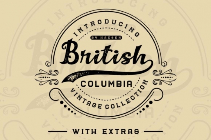British Columbia Family font preview