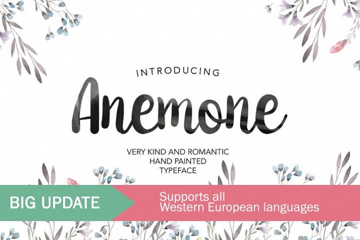 Anemone font preview