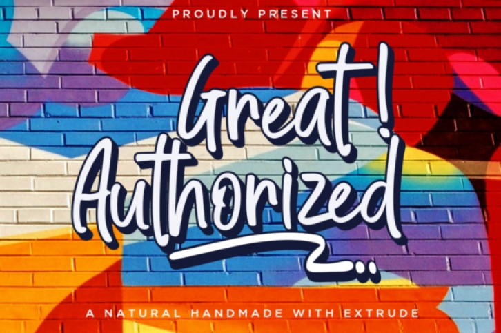 Great Authorized font preview