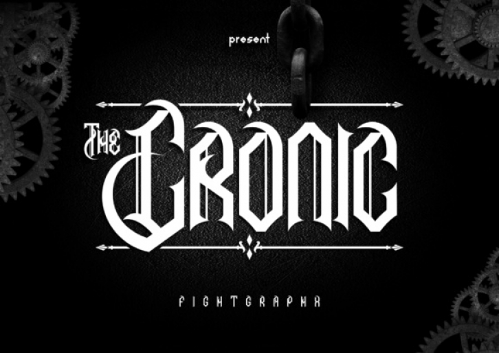 The Cronic font preview