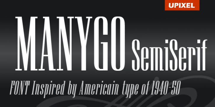 Manygo Semi Serif font preview
