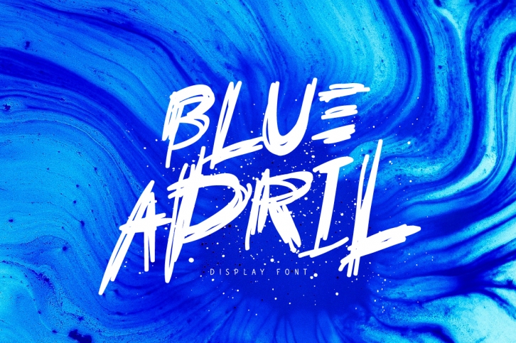 Blue April font preview