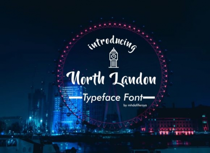 North Landon Script font preview