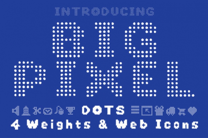 Big Pixel Dot font preview