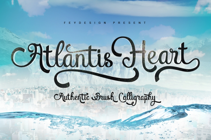 Atlantis Heart font preview