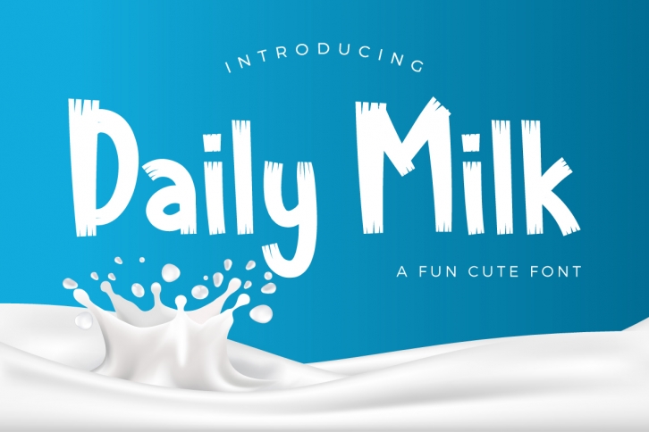 Daily Milk font preview