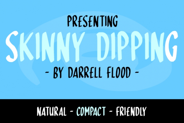 Skinny Dipping font preview
