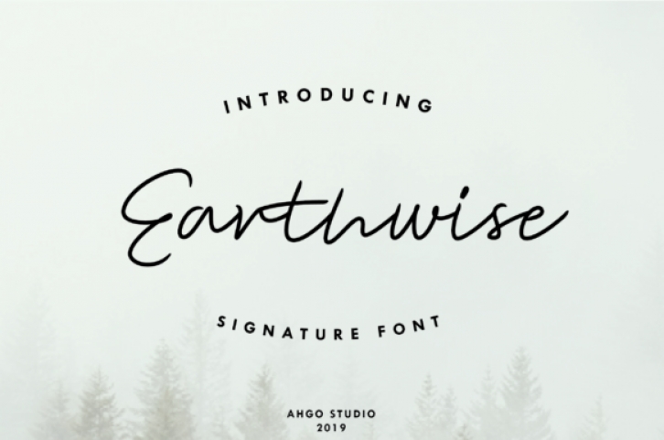 Earthwise font preview