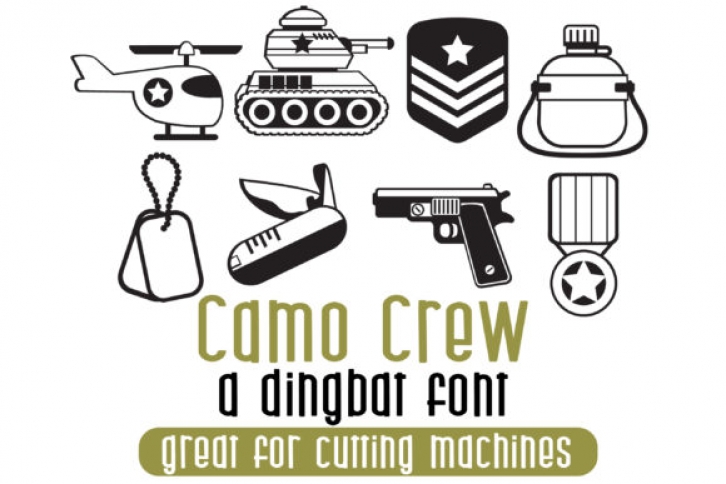 Camo Crew font preview