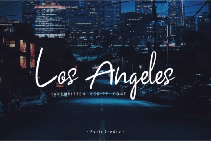 Los Angeles font preview