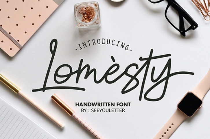 Lomesty font preview