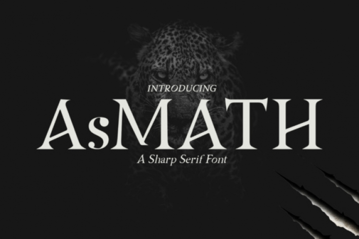 Asmath font preview