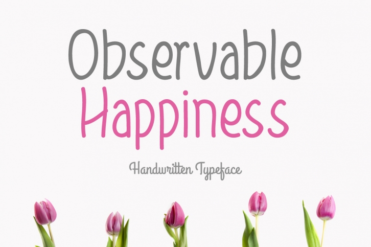 Observable Happiness font preview