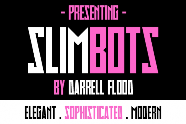 Slimbots font preview