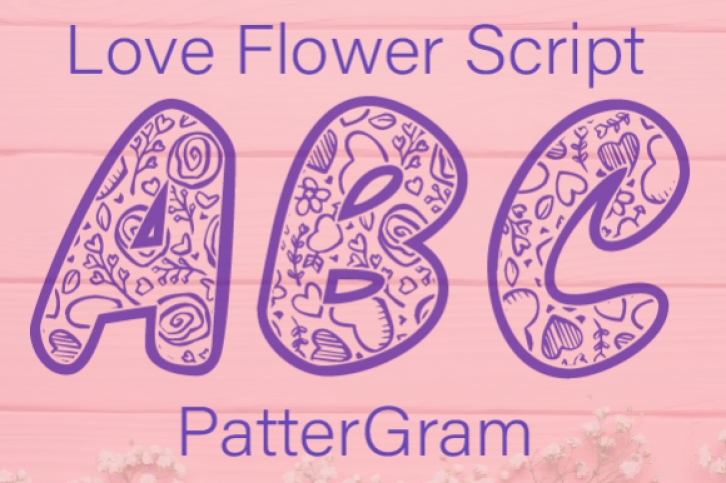 Love Flower Script font preview