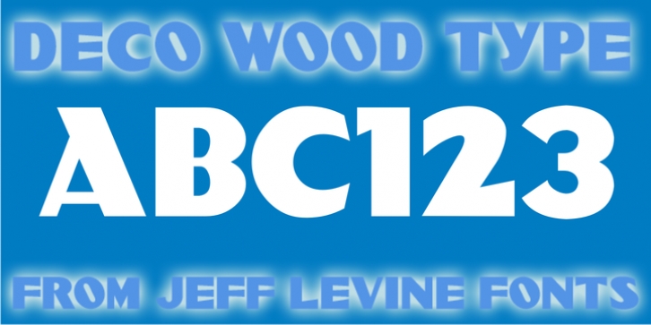 Deco Wood Type JNL font preview