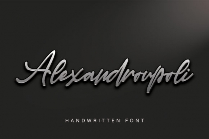 Alexandroupoli font preview