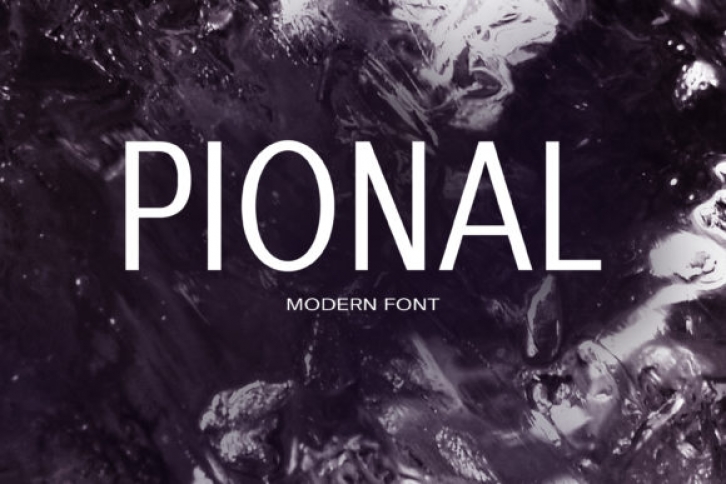Pional font preview