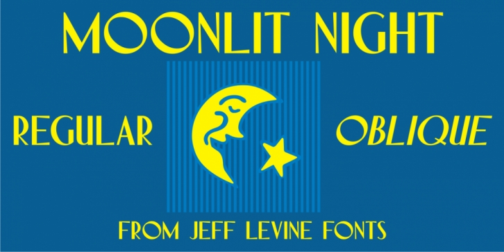 Moonlit Night JNL font preview