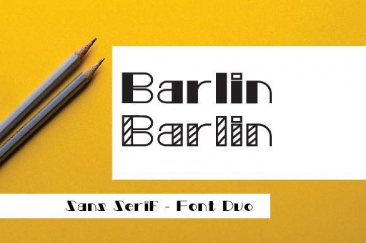Barlin font preview