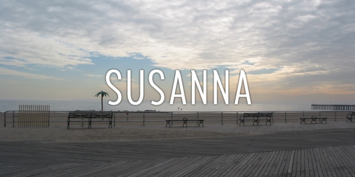Susanna font preview