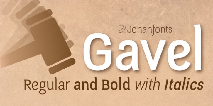Gavel font preview