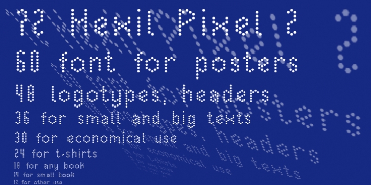 Hexil Pixel 2 font preview
