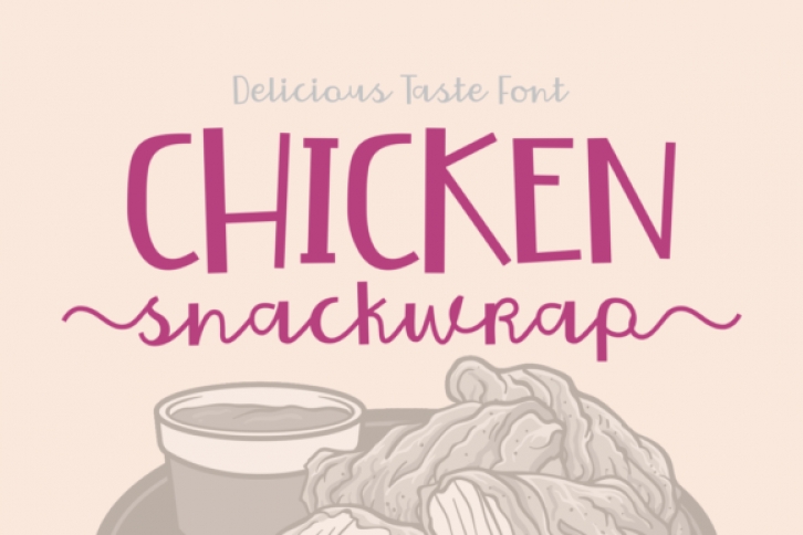 Chicken Snackwrap font preview