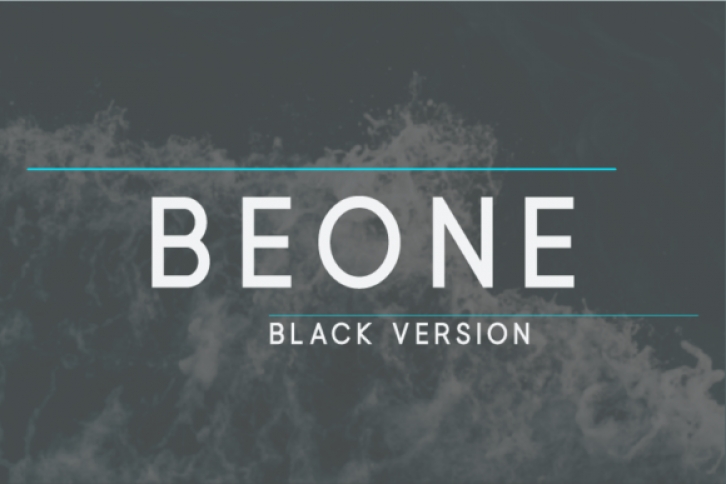 Beone Black font preview