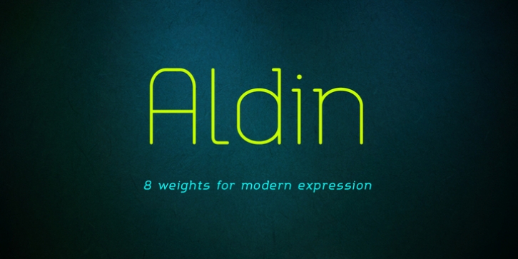 Aldin font preview