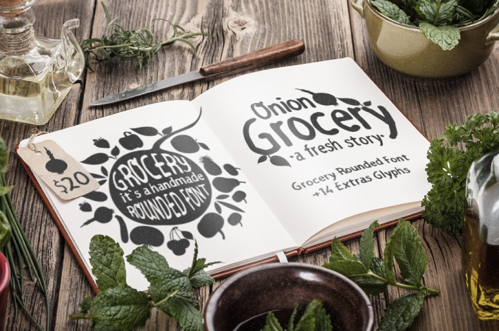 Grocery Rounded font preview